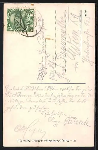 AK Bozen, Ansicht vom Rathaus