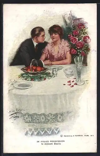 Künstler-AK Lester Ralph: In stolzem Besitz, verliebtes Paar