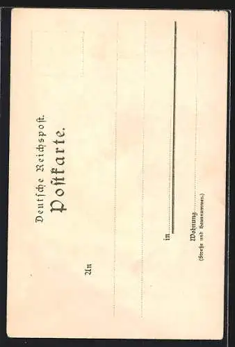 Künstler-AK K. Mutter: Heidelberg, Gasthaus Zum Ritter und Leute um 1900