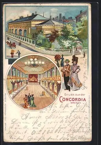 Lithographie Bremen, Restaurant-Cafe & Concert-Local Concordia