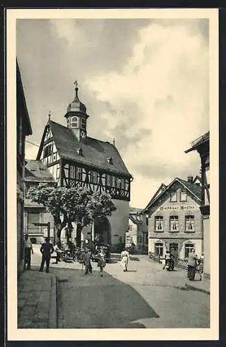 AK Königstein /Taunus, Blick aufs alte Rathaus