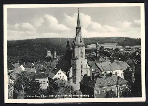 AK Waldenburg i. Sa., Blick vom Institut für Lehrerbildung