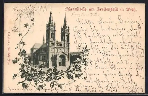 AK Wien, Pfarrkirche am Breitenfeld