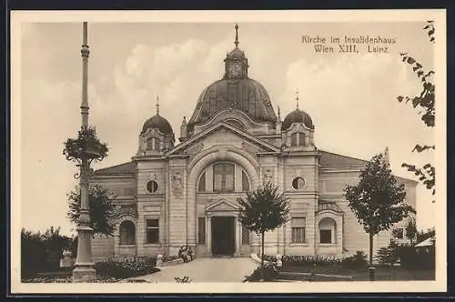 AK Wien, Lainz, Kirche im Invalidenhaus