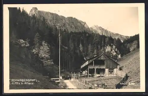 AK Aflenz, Das Gasthaus Schwabenbartl in der Fölz