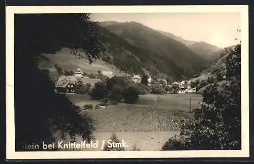 AK Glein bei Knittelfeld, Ortsansicht über Felder