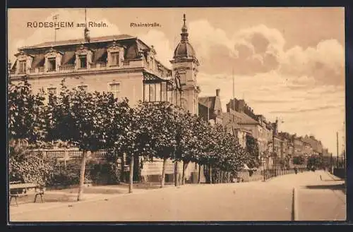 AK Rüdesheim am Rhein, Rheinstrasse