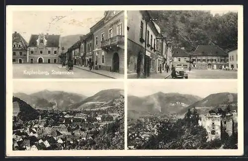 AK Kapfenberg, Strassenpartie am Stadtamt, Ortsansicht