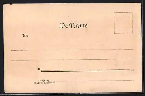 Künstler-AK Burghausen / Salzach, Ortspartie mit Wöhrsee