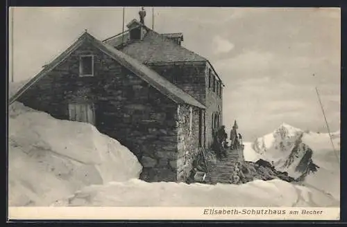 AK Elisabeth-Schutzhaus am Becher, Nahaufnahme