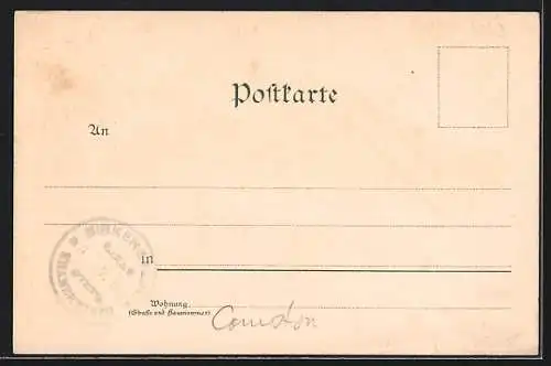 Lithographie Bayrisch Zell, Strassenpartie mit Bäuerin und Ochsen