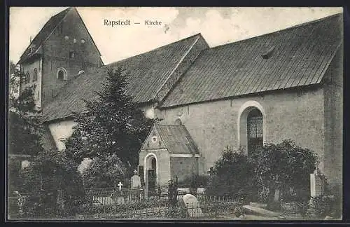 AK Rapstedt, Kirche mit Friedhof