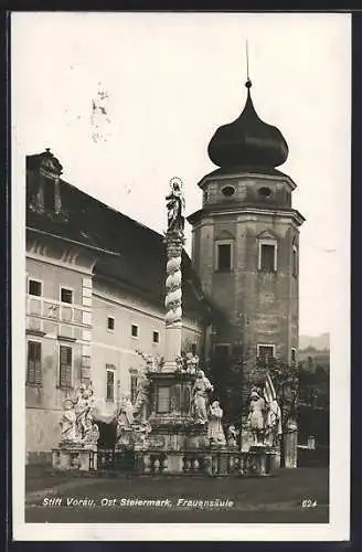 AK Vorau, Stift, Frauensäule