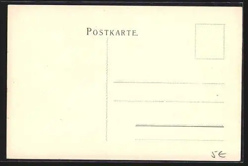 Künstler-AK Wippen in der Hockstellung