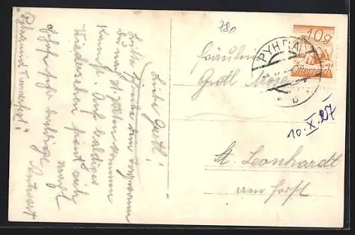 Foto-AK Turner posieren in Uniform, Pyramide