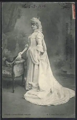 AK Chalon-sur-Saone, Fetes de Carnaval 1908, Reine des Reines