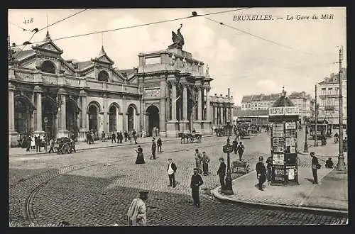 AK Bruxelles, La Gare du Midi