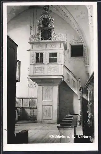 AK Kirchheim /Ries, Uhrturm im Kloster