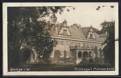 AK Spenge i. W., Rittergut Mühlenburg