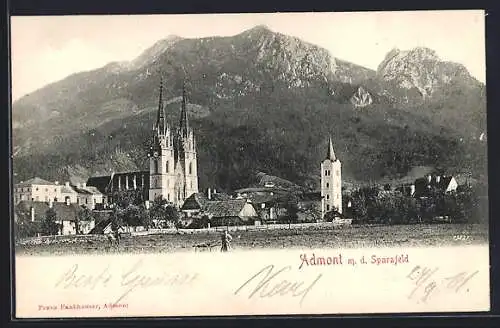 AK Admont, Teilansicht mit Sparafeld