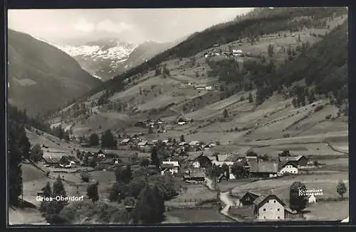 AK Gries-Oberdorf, Ortsansicht aus der Vogelschau