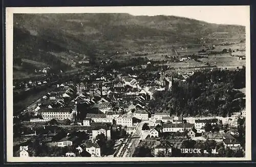 AK Bruck a. M., Teilansicht aus der Vogelschau