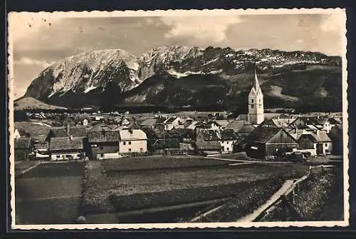 AK Mitterndorf /Steir. Slzgt., Ortsansicht mit Grimming