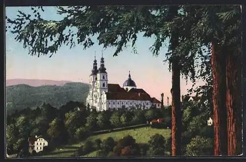 AK Maria Trost bei Graz, Blick auf die Wallfahrtskirche