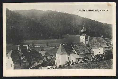 AK Hohentauern, Ortspartie mit Kirche