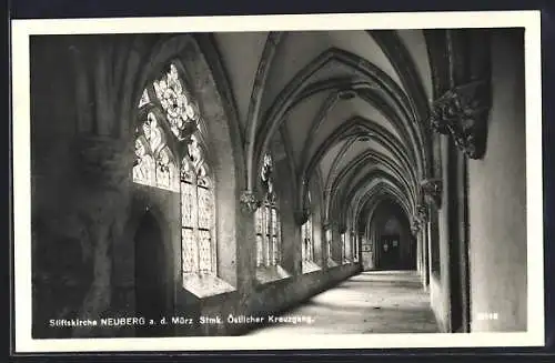 AK Neuberg a. d. Mürz, Östlicher Kreuzgang in der Stiftskirche