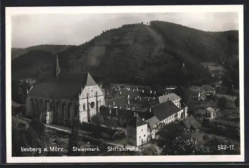 AK Neuberg a. Mürz, Blick auf die Stiftskirche