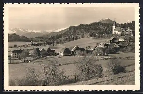 AK Mariahof, Ortsansicht mit Kirche