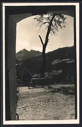 AK Ramsau b. Schladming, Pension Kielhuber mit Bergblick