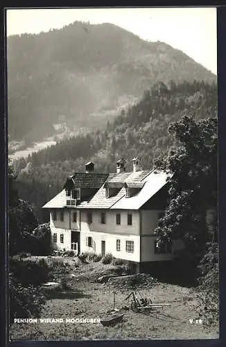 AK Mooshuben, Pension Wieland mit Bergblick