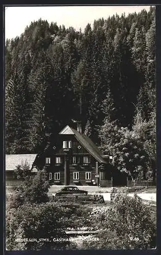 AK Niederalpl /Stmk., Gasthaus Gamsjäger