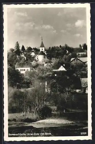 AK Unter-Rohr /Ost-Stmk., Teilansicht der Ortschaft