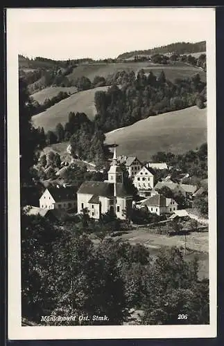 AK Mönichwald /Ost. Stmk., Teilansicht aus der Vogelschau