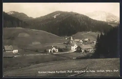 AK Mariazell, Wegscheid-Aschbach mit Hohe Veitsch