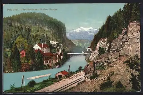 AK Feldkirch, Jilschlucht mit Hohen Kasten