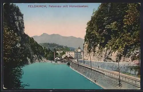 AK Feldkirch, Felsenau mit Hohenkasten