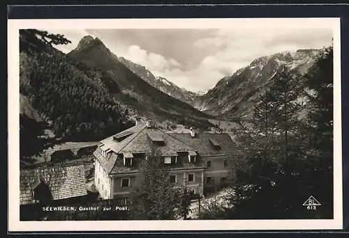 AK Seewiesen, Gasthof zur Post im Gebirge