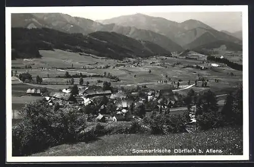 AK Dörflach b. Aflenz, Ansicht vom Hügel aus