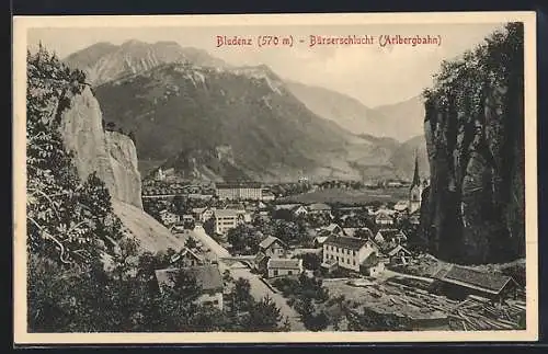 AK Bludenz, Bürserschlucht und Arlbergbahn