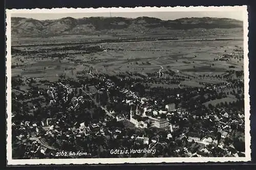 AK Götzis /Vorarlberg, Ortsansicht aus der Vogelschau