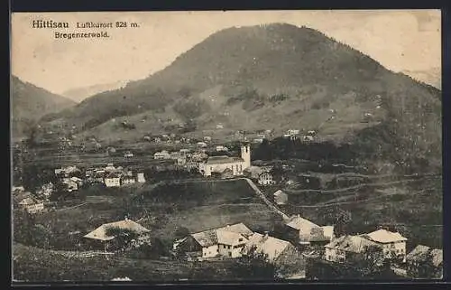 AK Hittisau /Bregenzerwald, Ortsansicht aus der Vogelschau