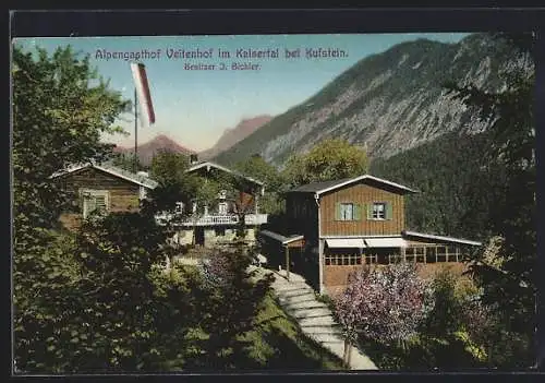 AK Kufstein, Alpengasthof Veitenhof im Kaisertal