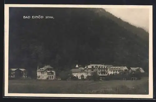 AK Bad Einöd /Stmk., Ortsansicht am Bergfuss