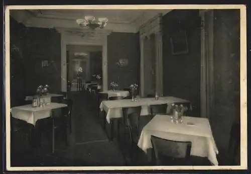 AK Hamburg-Neustadt, Gasthaus Fahrenholz Mittagstisch, Innenansicht, Königstrasse 6-8, Ecke Gr. Bleichen
