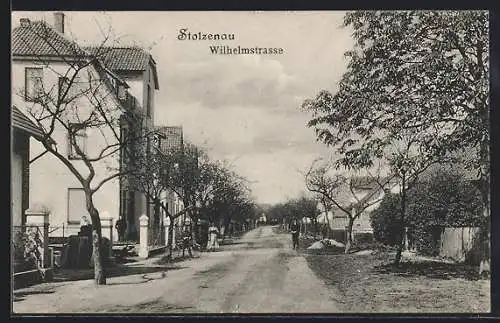 AK Stolzenau, Partie in der Wilhelmstrasse