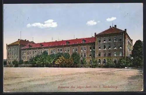 AK Bückeburg, Die Kaserne des Jäger-Batl. No. 7